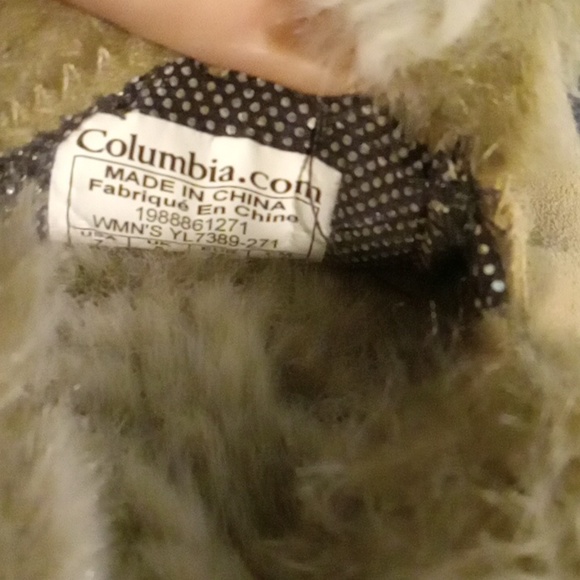 Women's Columbia Faux Fur Slip On Slippers/Shoes - Picture 5 of 8